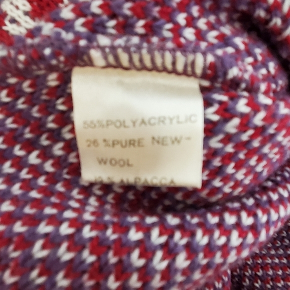 MACHO WOOL BLEND COWL NECK SWEATER SZ 10 - Picture 5 of 5